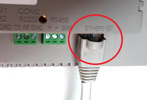  HMI 이더넷 포트 연결 예시 