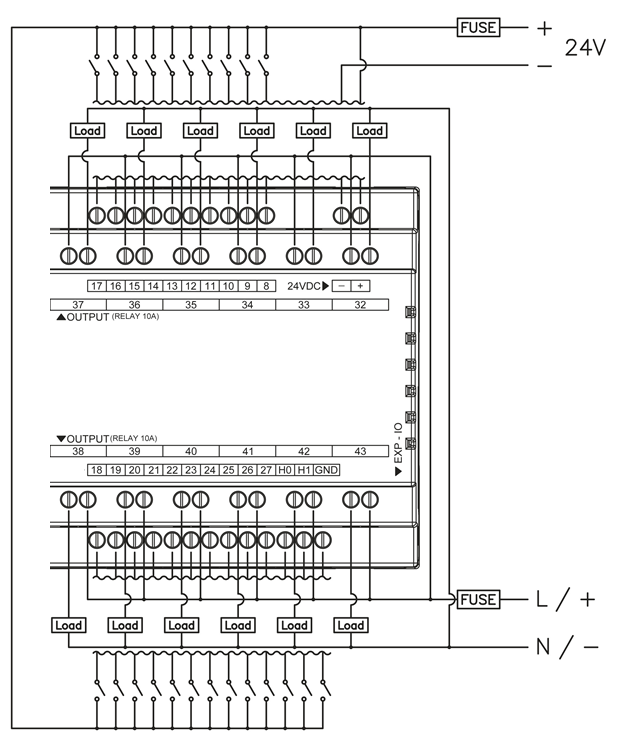 MSB642RA-DC 기본 배선 예 