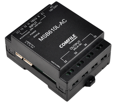  MSB610L-AC 전면 패널 및 단자 구성 