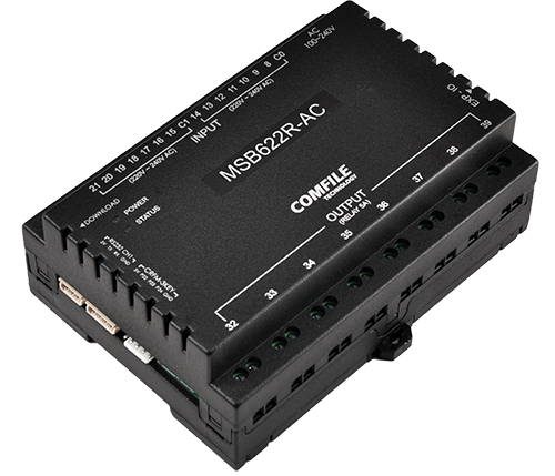  MSB622R-AC 전면 패널 및 단자 구성 