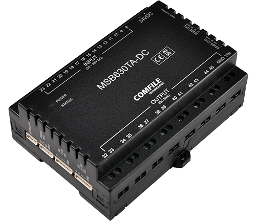  MSB630TA-DC 전면 패널 및 단자 구성 