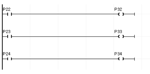  리모콘 입력을 이용한 레더 로직 예 